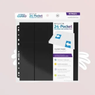Ultimate Guard - 24-Pocket QuadRow Pages Side-Loading - Noir