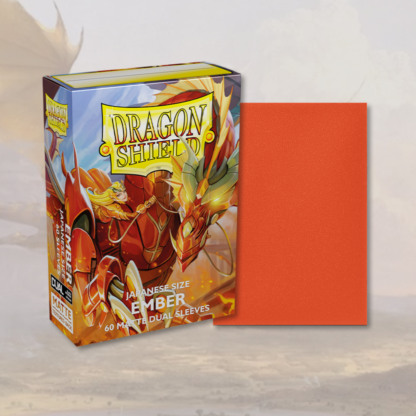 Dragon Shield - 60 protège-cartes Mini Dual Mat - Ember