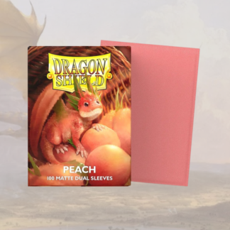 Dragon Shield - 100 protège-cartes standard Dual Mat - Peach