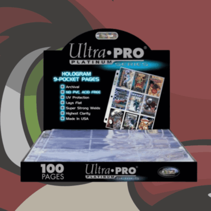 Ultra Pro - Lot de 100 feuilles de 9 cases - Platinium series
