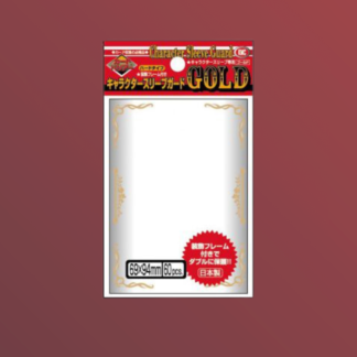 KMC - 60 Double Sleeves - Taille japonaise - Gold