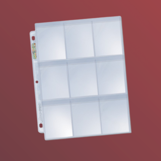 Ultra Pro - Lot de 10 feuilles de 9 cases