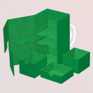 Ultimate Guard - Twin Flip`n`Tray 200+ XenoSkin Monocolor - Vert
