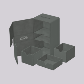 Ultimate Guard - Twin Flip`n`Tray 200+ XenoSkin Monocolor - Gris