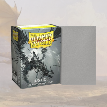 Dragon Shield - 100 protège-cartes standard Dual Mat - Justice