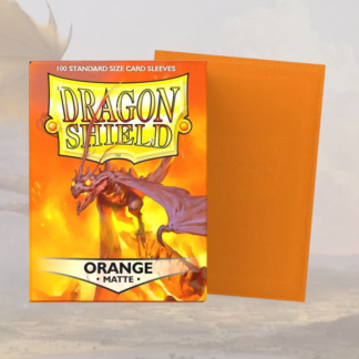 Dragon Shield - 100 protège-cartes standard Mat - Orange