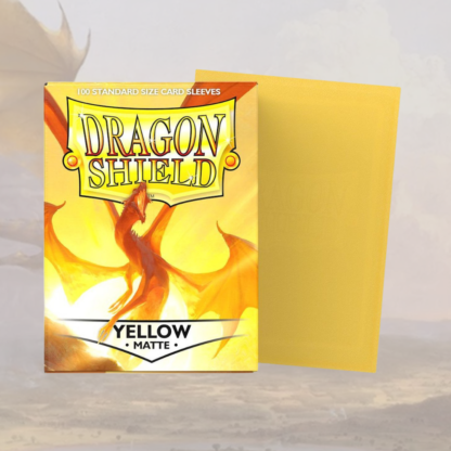 Dragon Shield - 100 protège-cartes standard Mat - Yellow