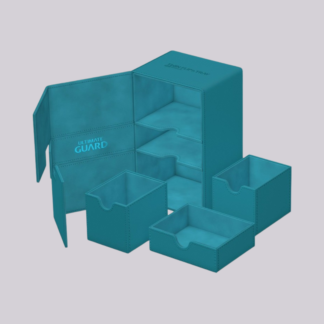 Ultimate Guard - Twin Flip`n`Tray 200+ XenoSkin Monocolor - Bleu Pétrole