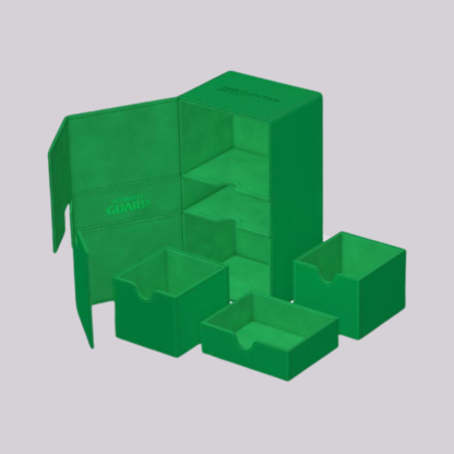Ultimate Guard - Twin Flip`n`Tray 200+ XenoSkin Monocolor - Vert
