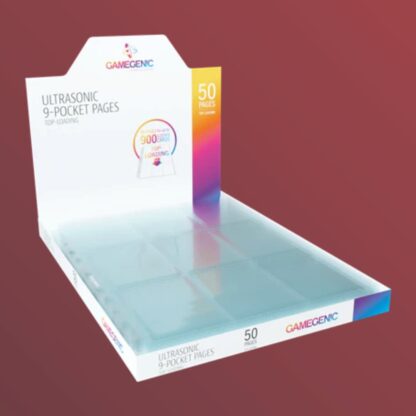 GameGenic - Ultrasonic 9-Pocket Pages - Side-Loading x50