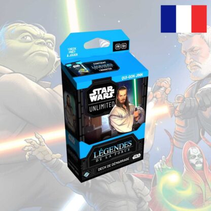Star Wars : Unlimited -  Deck de démarrage - Légendes de la force - Qui-Gon Jinn - FR