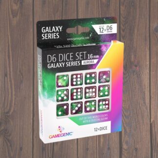 Gamegenic - D6 Dice Set - Galaxy series - 16mm - x12 - Aurora