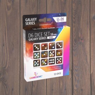 Gamegenic - D6 Dice Set - Galaxy series - 16mm - x12 - Mars