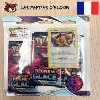 Pokémon – Tri-Pack  – EB06 "Règne de Glace" - Evoli - FR