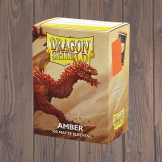 Dragon Shield - 100 protège-cartes standard Mat - Amber