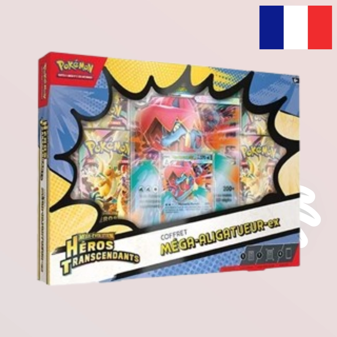 Pokémon - Coffret - ME02.5 "Héros Transcendants" - Mega-Aligatueur-ex - FR