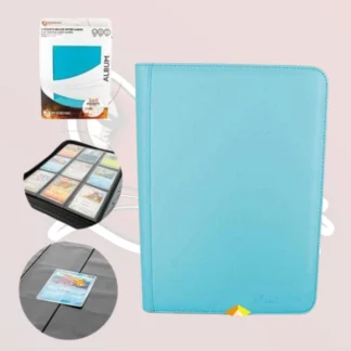 Phoenix Shield - Deluxe Zip 9-Pockets (360 cards) - Turquoise