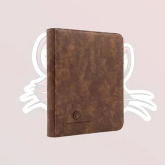 TreasureWise - WiseGuard Mini Zip Toploader Binder 4 cases - Marron