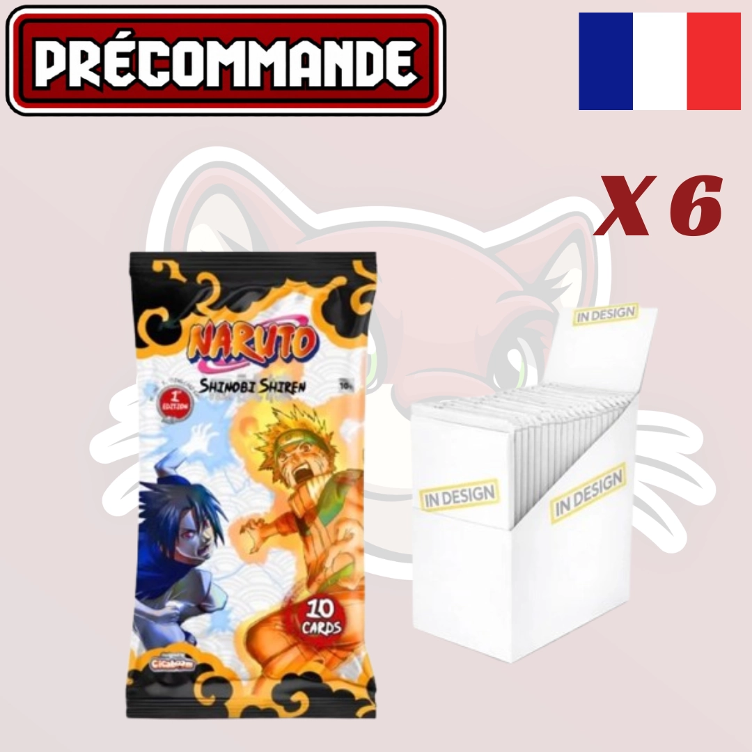 Naruto TCG - Lot de 6 Displays - Second set - Shinobi Shiren - 1st Edition - FR