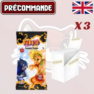Naruto TCG - Pack of 3 Displays - Second set - Shinobi Shiren -  1st Edition - EN